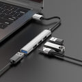 HOCO HB26 4-in-1 USB 3.0 Mini Adapter Hub (USB-A to USB 3.0 + 3x USB 2.0)