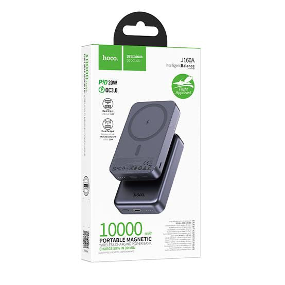 HOCO J160A 10000mAh Magnetic Wireless Fast Charging Power Bank (20W PD)