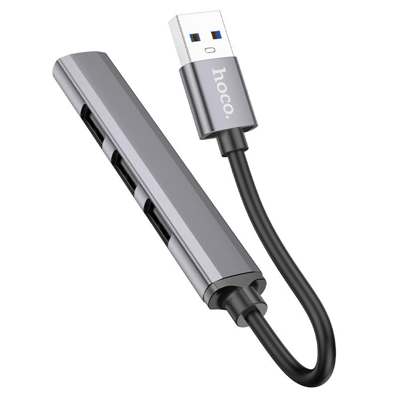 HOCO HB26 4-in-1 USB 3.0 Mini Adapter Hub (USB-A to USB 3.0 + 3x USB 2.0)